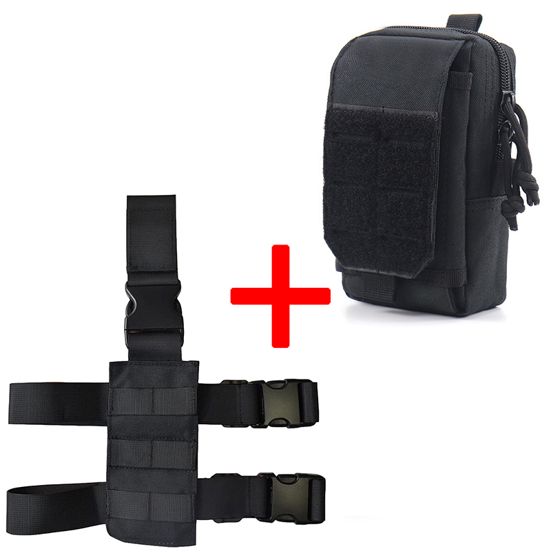 Edc Carry Belt - Plataforma tática para perna, equipamento molle