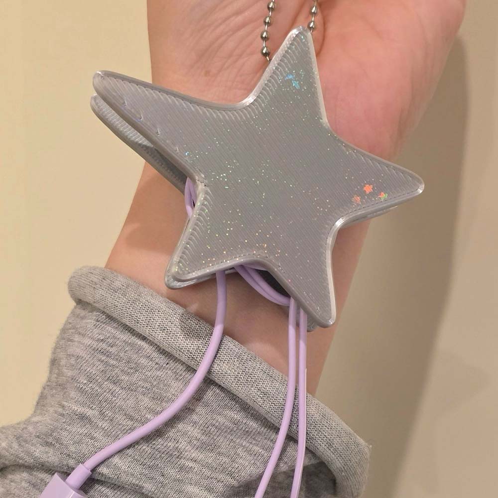 Cable Winder Keychain - Organizador de Cabos 3D Estrela –