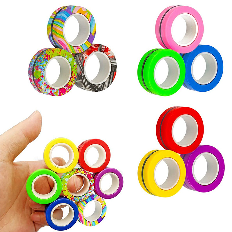 3 pçs anéis magnéticos da pont - Fidget Spinner Bearing avaliação e preço