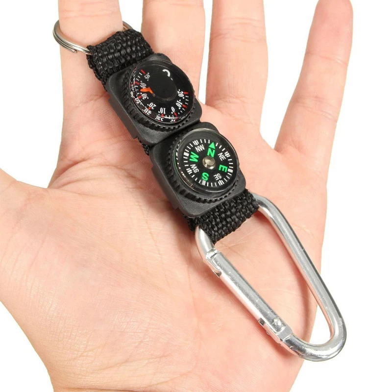 1pc universal multifuncional 3 - Compass Keychain Mini avaliação e preço