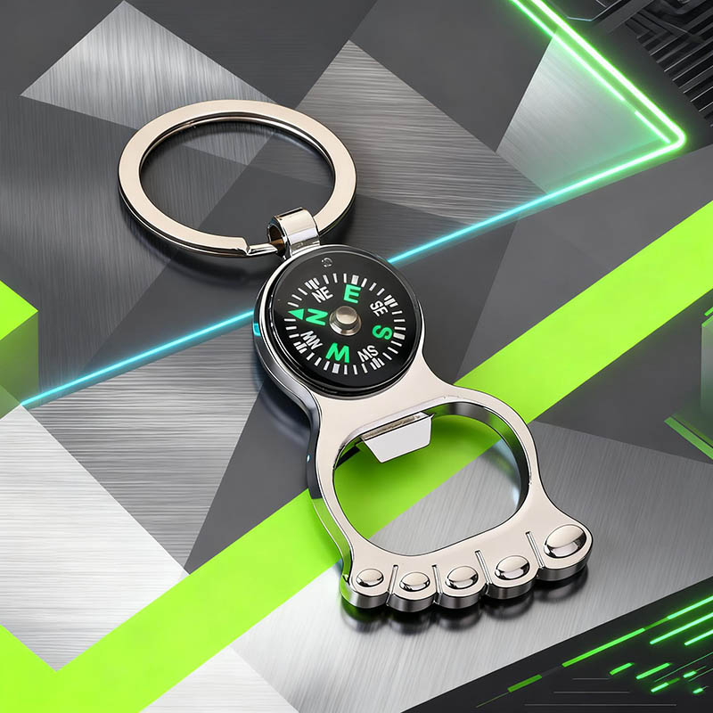 Chaveiro de bússola náutica ex - Compass Keychain Mini avaliação e preço