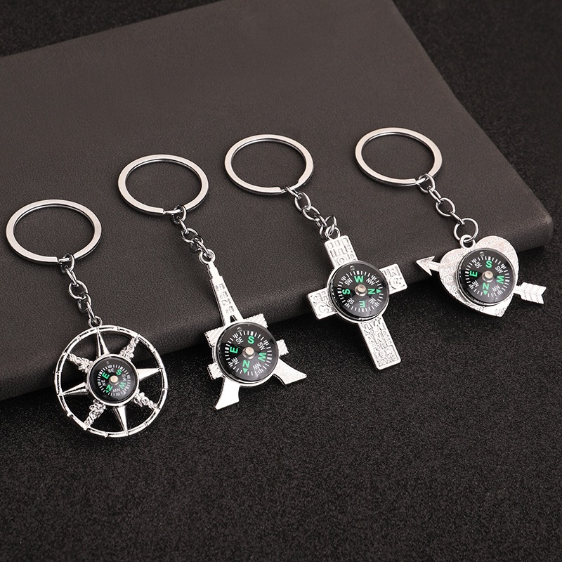 Chaveiro de bússola náutica ex - Compass Keychain Mini avaliação e preço