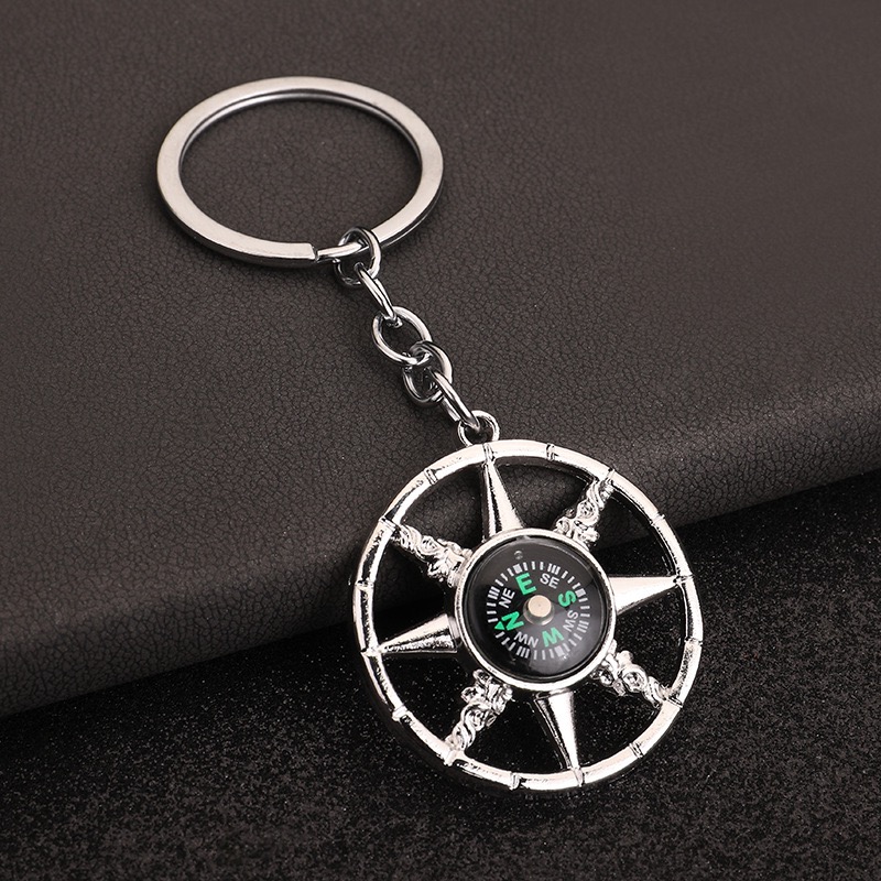 Chaveiro de bússola náutica ex - Compass Keychain Mini avaliação e preço