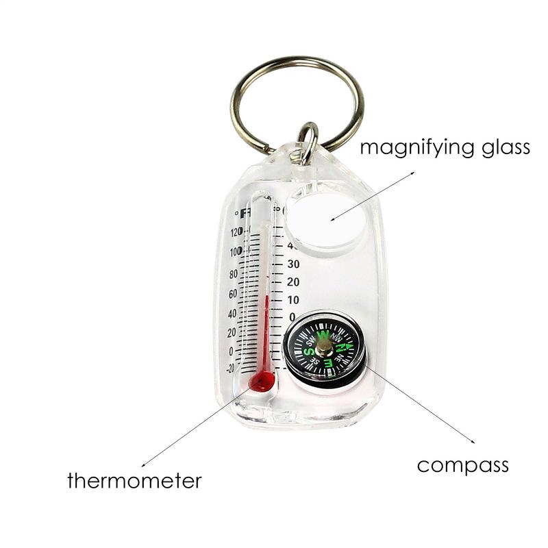 Mini chaveiro multifuncional a - Compass Keychain Mini avaliação e preço