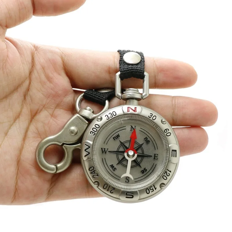 GEFENSI Mini Bússola Com Chave - Compass Keychain Mini avaliação e preço
