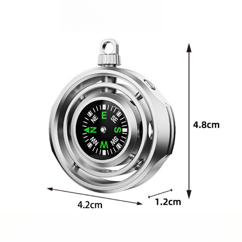Mini bússola ponta do dedo rol - Compass Keychain Mini avaliação e preço