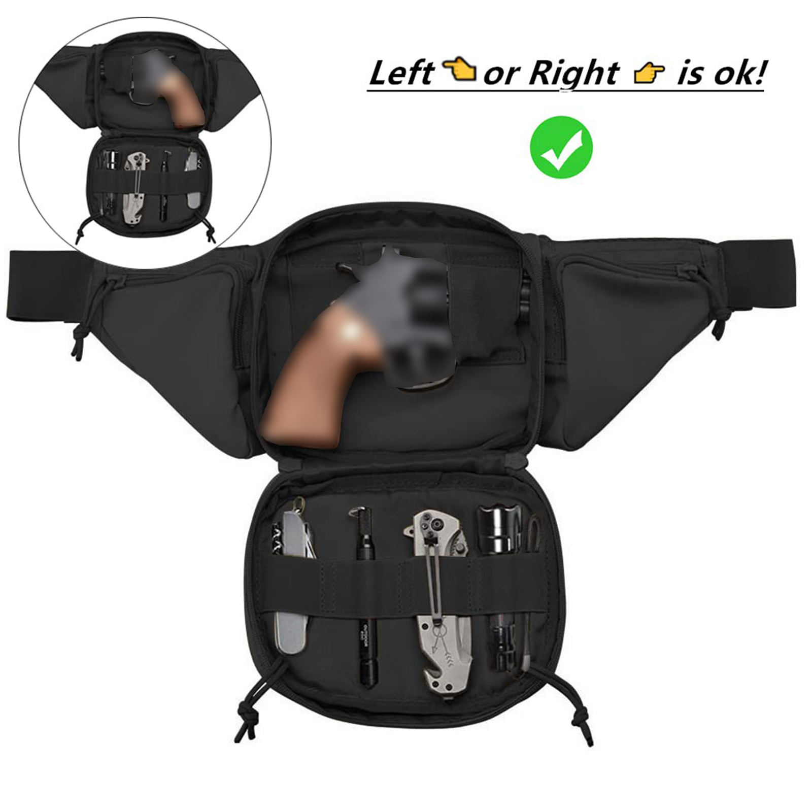 Bolsa tática para cintura, bol - Edc Carry Pistols avaliação e preço